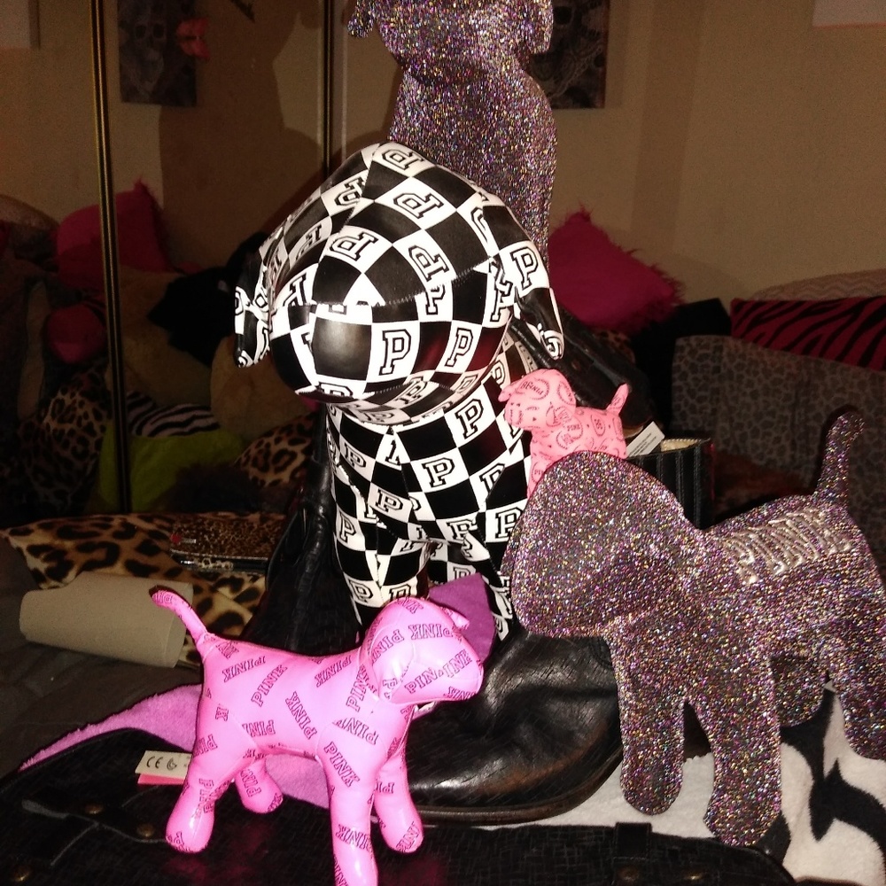 VICTORIA SECRET ' S  PINK SLIDES - 3 PAIRS